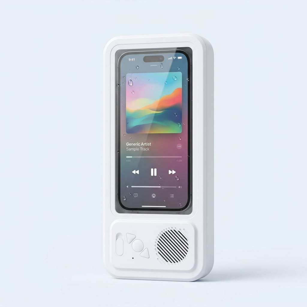 Support Douche Étanche Bluetooth