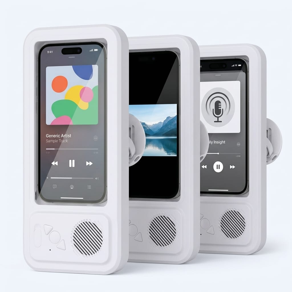 Support Douche Étanche Bluetooth